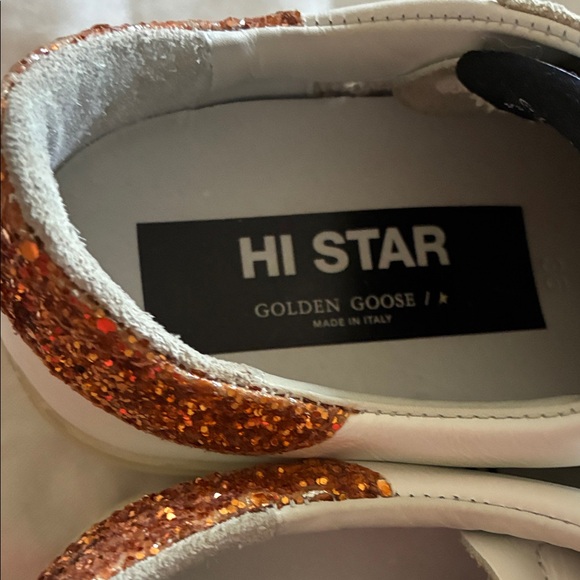 Golden Goose White and Teal Sneakers - Picture 3 of 7